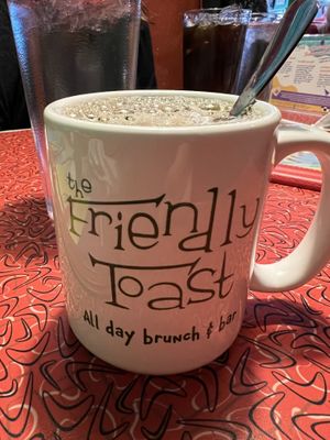 Delish coffee  at The Friendly Toast in Portland