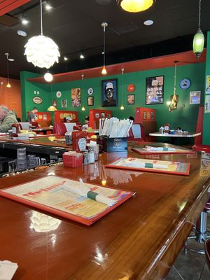 Interior shot  at The Friendly Toast in Portland
