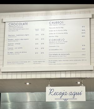 Churreria El Moro Condesa - Menu  #Veganuary at Churreria El Moro - Michoacán in Mexico City