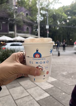 Chocolate oaxaqueño (rico!)  at Churreria El Moro - Michoacán in Mexico City