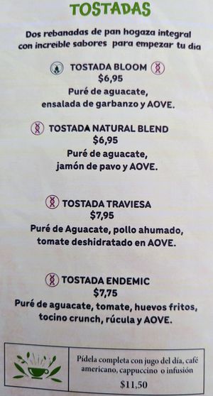 Menu 4 of 17, March 2023 at 1835 Coffee Lab in Puerto Ayora