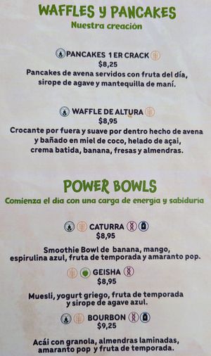 Menu 5 of 17, March 2023 at 1835 Coffee Lab in Puerto Ayora