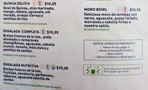 Menu 10 of 17, March 2023 at 1835 Coffee Lab in Puerto Ayora
