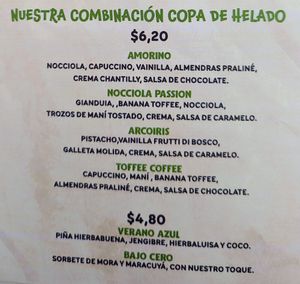 Menu 15 of 17, March 2023 at 1835 Coffee Lab in Puerto Ayora