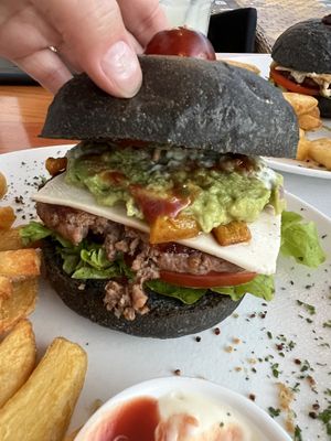 Reich belegt  at 1835 Coffee Lab in Puerto Ayora