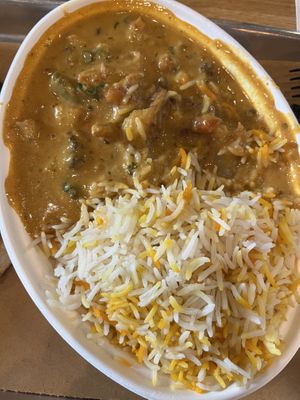 Southern curry  at Tikka Shack in Charlotte