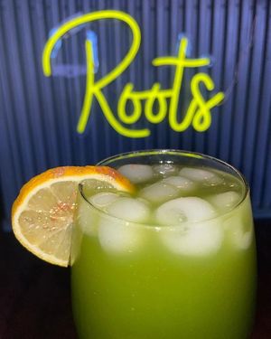 Mocktail mixed with CBD lemonade at Roots Kava Bar in Port Jefferson
