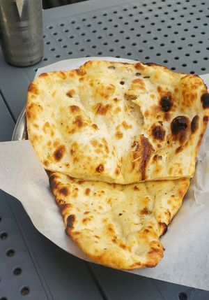 Plain naan with oil at Yogi in Montreal