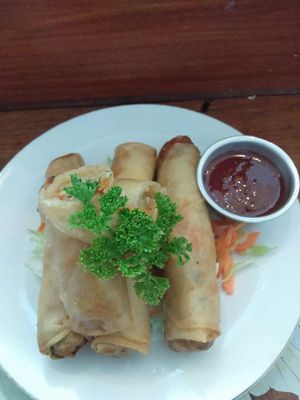 Vegetarian spring roll at Pondok Murini in Ubud