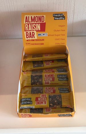Almond raisin bar at Soil Store in Abu Dhabi