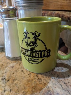 Coffee mug at The Breakfast Pig in Sault Ste Marie