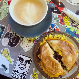 Vegan breakfast bagel Soecial 🥯  at C.R.E.A.M in Halifax