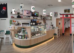 Inside  at Matcha Tsuki in Budapest