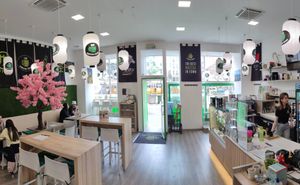 inside at Matcha Tsuki in Budapest