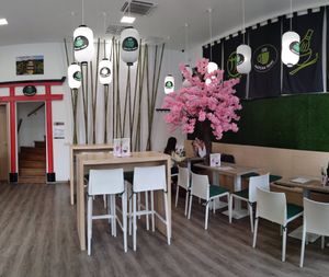 inside at Matcha Tsuki in Budapest