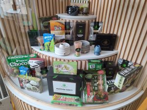 matcha stuff at Matcha Tsuki in Budapest