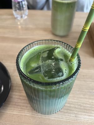 iced vanilla matcha   at Matcha Tsuki in Budapest