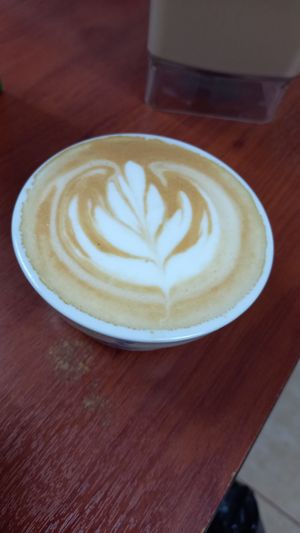 Café Art Latte at El Patio in San Salvador