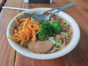 Ramen soup at El Patio in San Salvador