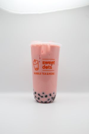 Strawberry Milk tea at Sweet Dots in Nashville
