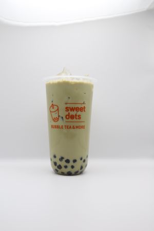 Matcha Milk tea at Sweet Dots in Nashville