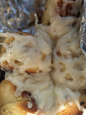 Cheesy garlic knots- I requested this - not on the menu, you are welcome at San Remo Pizzeria & Restaurant in Ridgewood