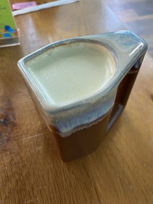 matcha latte at Square Cafe in Pittsburgh