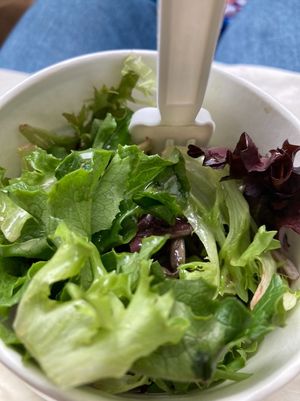 Side salad, carry out  at Square Cafe in Pittsburgh