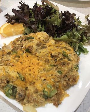 Italian Just egg scramble  at Square Cafe in Pittsburgh