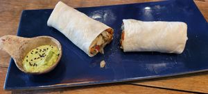 Veggie wrap with guacamole at Suchiche Café & Bar in Tarapoto