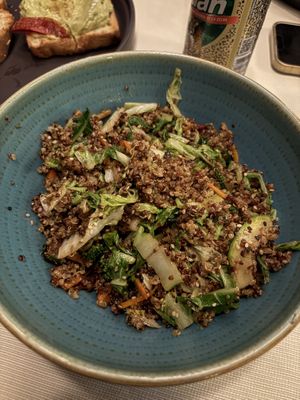 Quinoa salteada  at Suchiche Café & Bar in Tarapoto