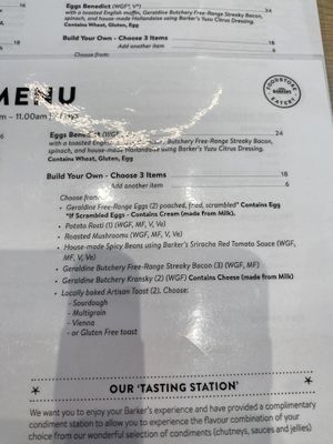 Menu August 2024  at Barker's Foodstore & Eatery in Geraldine