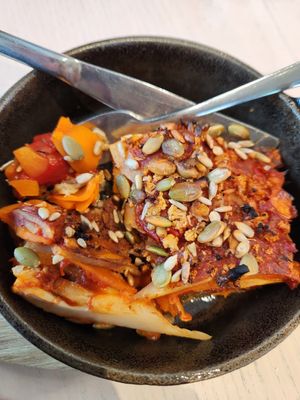 Veg Bake at Barker's Foodstore & Eatery in Geraldine