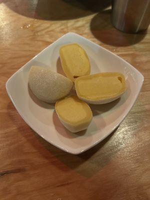 Vegan mango mochia  at hapa in Portland