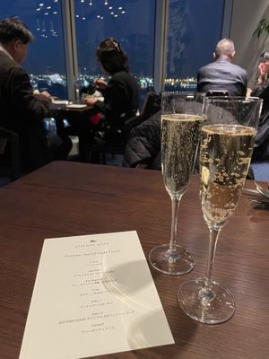 Welcome drink   at Kitchen Mane in Yokohama