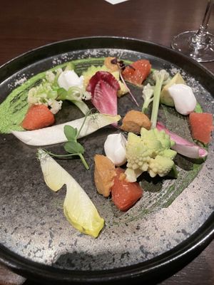 Assorted veggies  at Kitchen Mane in Yokohama
