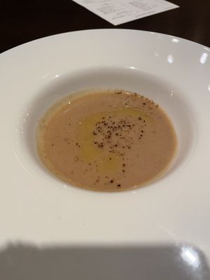 Mushroom soup  at Kitchen Mane in Yokohama