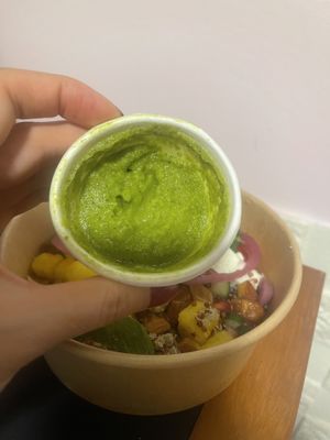 Lime and lemongrass dressing 😋  at Tiong Bahru Bakery - Waterway Point in Northeast Singapore