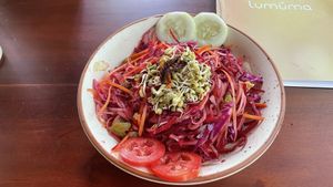 Rainbow salad   at Lumuma in Varkala