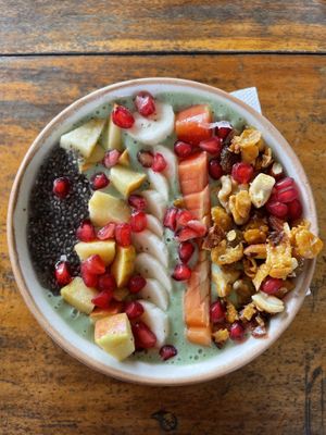 Spirulina bowl  at Lumuma in Varkala