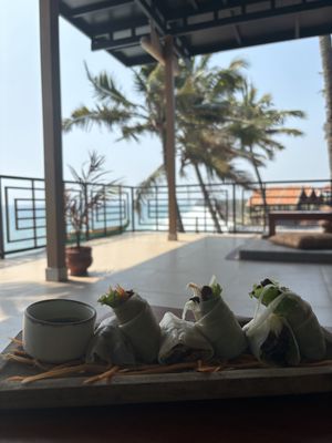 Spring roll  at Lumuma in Varkala