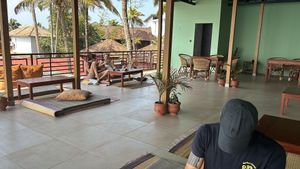 Upstairs  at Lumuma in Varkala