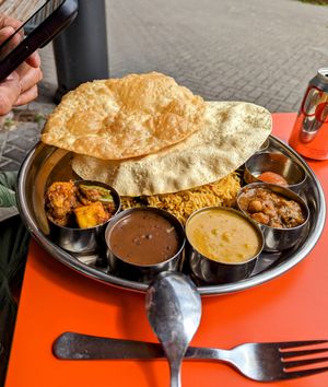 North Indian Thali at Pappu Dosa in Patchway