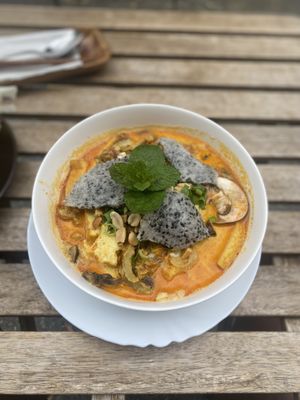 Number 21 - some type of curry noodle soup  at Chay Viet in Berlin