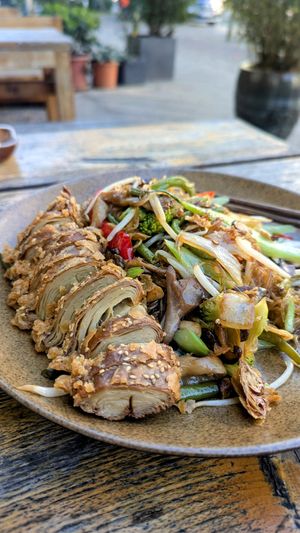 miến xào with 🦆 at Chay Viet in Berlin