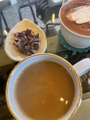 Hot chocolate and latte soy milk  at PP Coffee - 피피커피 in Seoul