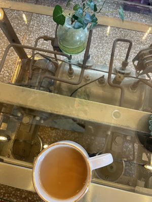 Soy milk latte hot  at PP Coffee - 피피커피 in Seoul