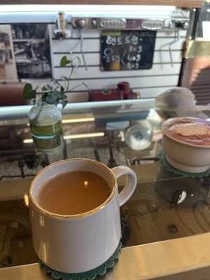 Hot chocolate and latte soy milk  at PP Coffee - 피피커피 in Seoul