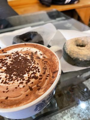 Hot chocolate soy milk - byo snacks   at PP Coffee - 피피커피 in Seoul