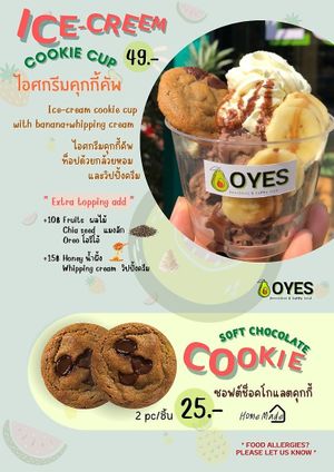Menu04 at OYES Smoothies and Happy Food in Chiang Mai